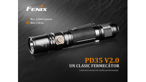 Fenix PD35 V2.0 - Lanternă Tactică - 1000 Lumeni - 250 Metri